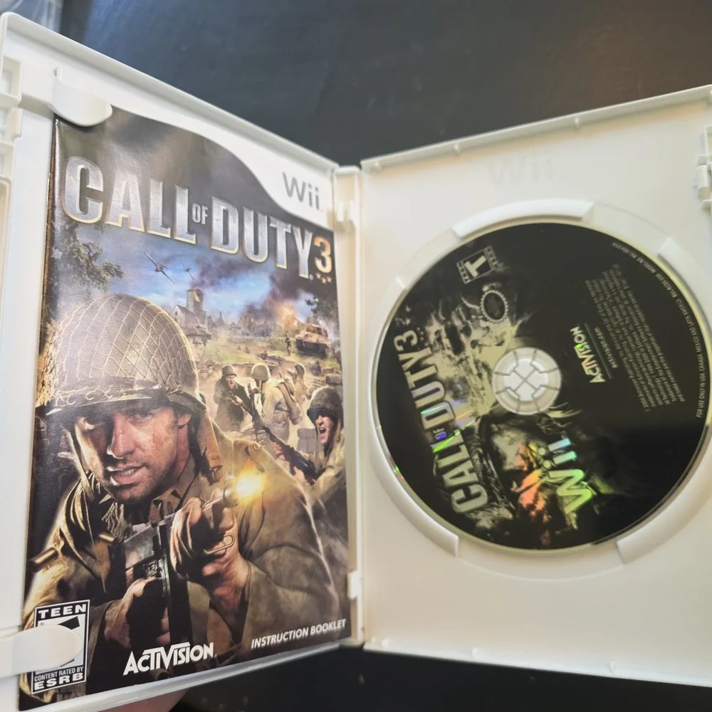 Call of Duty MW3 & Call of Duty‎ 3 Nintendo Wii Game Bundle CIB Activision FPS